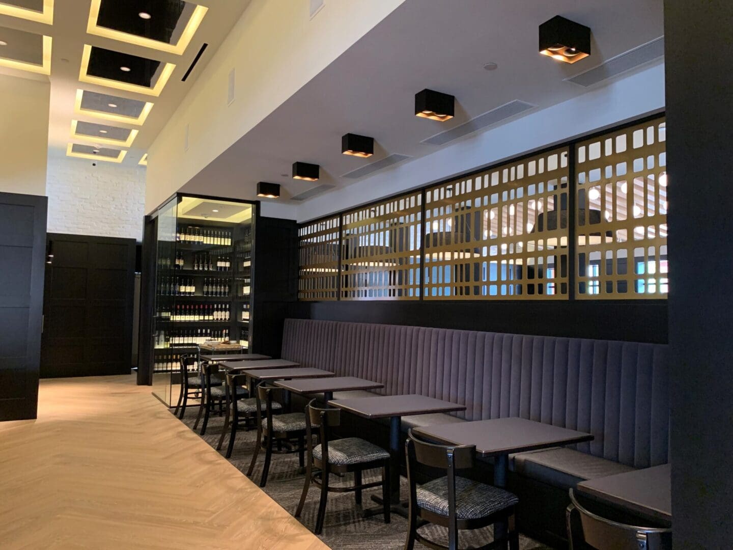 restaurant with modern interiors